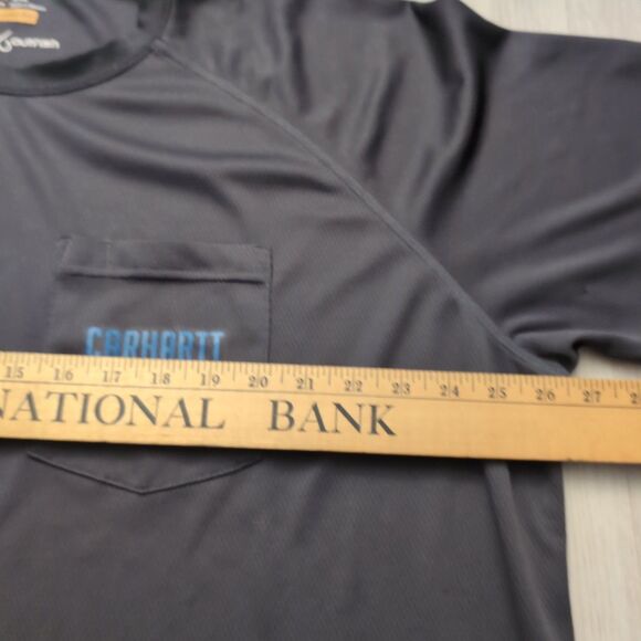 Carhartt Force Outwork/ Outfish T Shirt Mens 2XL black Relaxed Fit Short Sleeve - Picture 3 of 5
